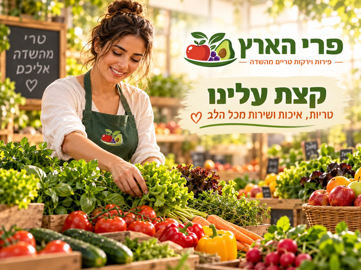 קצת על פרי הארץ - תוצרת טרייה וחממות