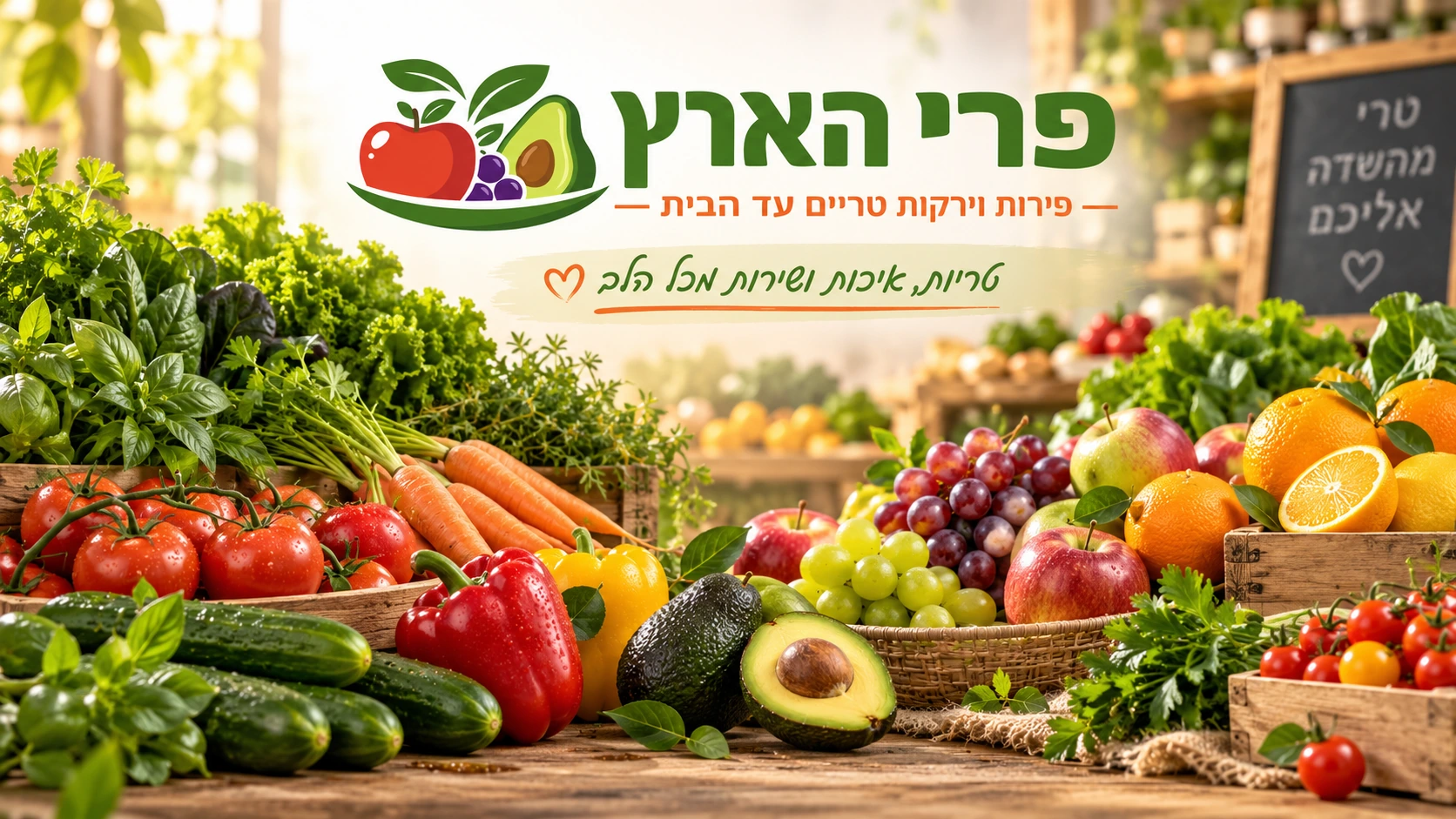 פרי הארץ - פירות וירקות טריים עד הבית